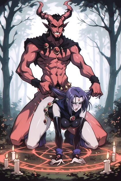 Doggystyle Magic Circle Sex with Arms Pulled Back in Hentai AIPorn