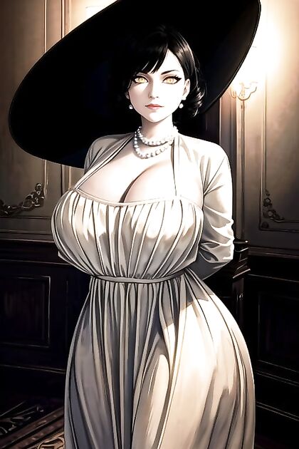 Mature Woman with Huge Ass and Fake Boobs in Busty Hentai Picture