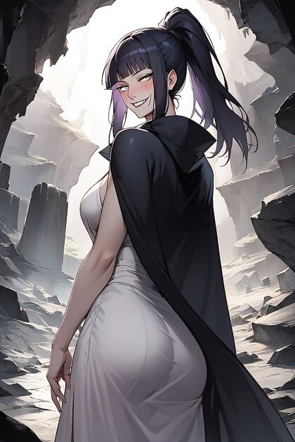 Hinata Hyuuga's Ponytail Teases in Adorable Hentai Picture