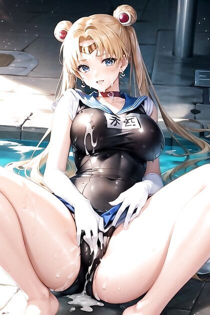 Masturbating in School Swimsuit Leads to Explosive Hentai Climax