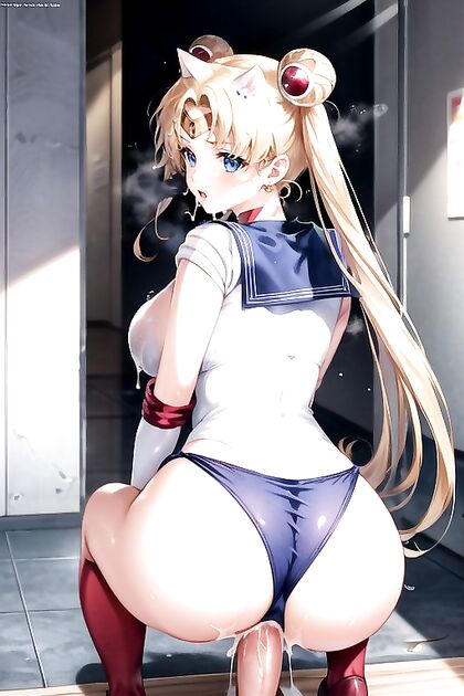 Sailor Moon Takes a POV Cumshot in Wild Doggystyle Hentai Picture