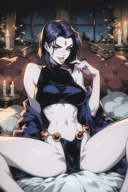 Nighttime Hentai Fantasy with Sexy Girl 18+ and Seductive Drool Lines