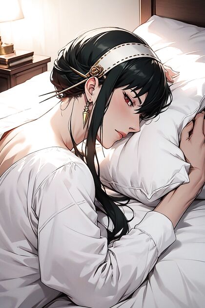 Yor Briar Lying in Bed for Intimate Family Moments in Steamy Hentai POV