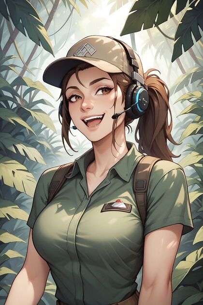 Brown-Haired Beauty Enjoying  Hentai Pleasure Indoors
