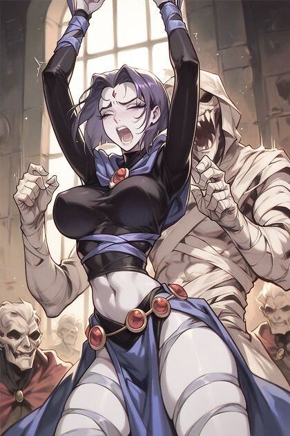 Screaming in Pleasure – Wrapped-Up Mummy with  Hentai Picture