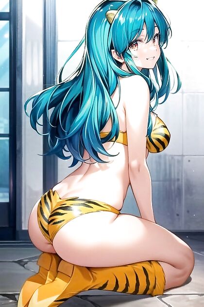 Tiger Print Booted Babe Gets Her Panties Pulled Down for Steamy Hentai Picture