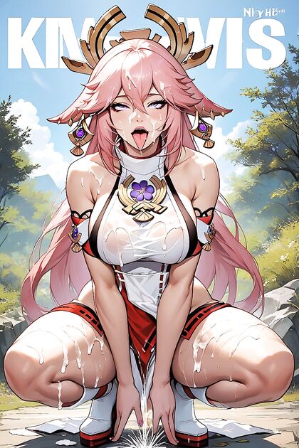Yae Miko's Massive Breasts and Big Ass in Steamy Hentai Picture
