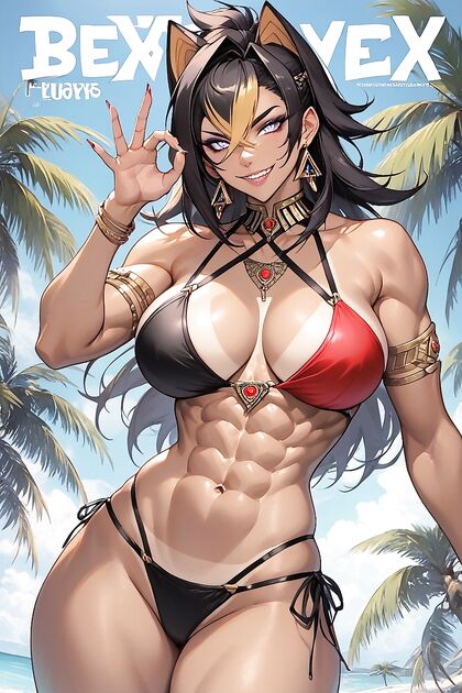Fit Babe with Huge Tits and Big-Ass Picture in hentai AI Porno