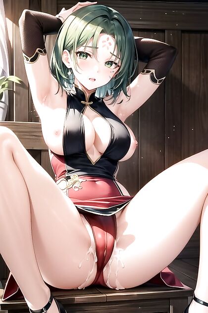 Large Breasts Spread Wide in Steamy Hentai Images