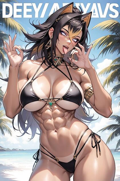 Dehya's Detailed Eyes and Open Mouth in Seductive Hentai Images
