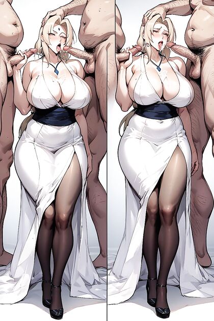 Tsunade from Naruto Gives an  Handjob in Seductive Hentai Picture