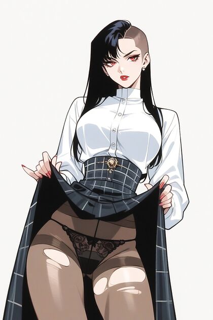 Waist-Shot Bobcut Babe Shows Off Her Tiny 18+ Ass in Hentai Bliss