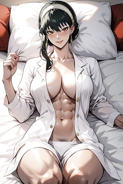Yor Briar Spies on Her Family Getting Undressed in Muscular Hentai Picture