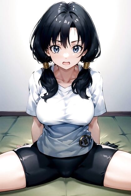 Videl from Dragon Ball Z Splits Wide Open for Explosive Hentai Orgasms
