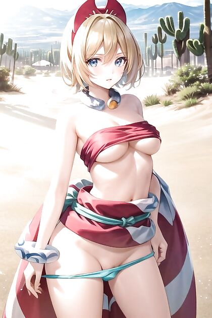 Desert Seduction – Cock Chastity Cage and Panty-Pulling Hentai Thrills