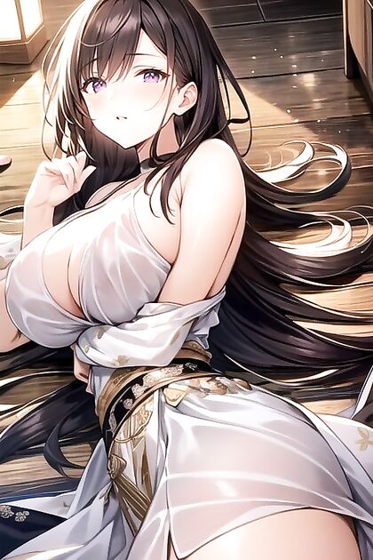 Dusk's Harem Adventures with Seductive Purple-Eyed Beauties
