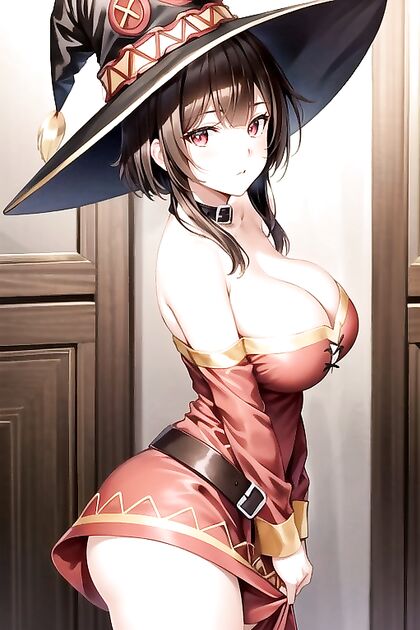 Rear View Thigh Exposure with Bound Arms in Seductive Hentai Picture