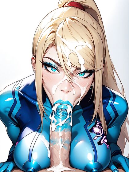 Turquoise Blue Tongue and Colorful Nipples in Seductive Makeup Hentai Images
