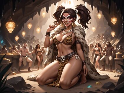 Exploring the Cave with Treasures and Claws in Seductive Hentai Picture