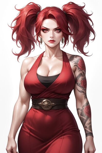 Angry TomBoy 18+ Shows Off Her Waisted Curves in  Hentai Picture