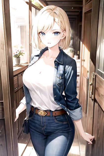 Android 18 from Dragon Ball Z Takes Pleasure in Steamy Hentai Images