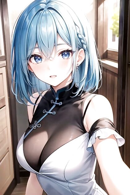 Spreads Her Legs Wide in TightUniform forFitHentaiPicture