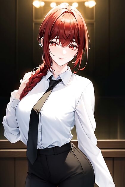 Makima from Chainsaw Man Seduces with Red-Eyed hentai Passion at 18