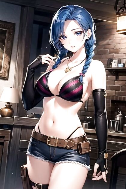 Jinx from League of Legends Gets Wild inMind-Blowing Hentai Picture