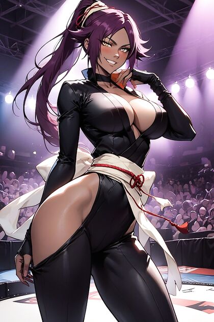 Big Breasted Babe with Juicy Ass Dominates inStanding View Hentai Picture