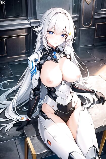 Roman Legion Soldier Pleases Nipples of Futuristic Robot Femme inSTEAMy hentai Picture
