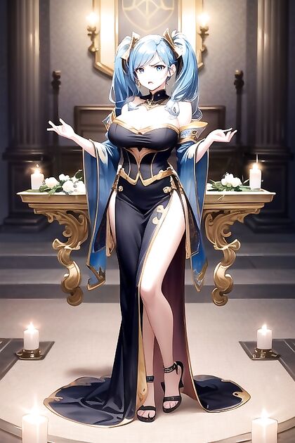 Sona from League of Legends Gets Married in Full-Body Hentai Bliss