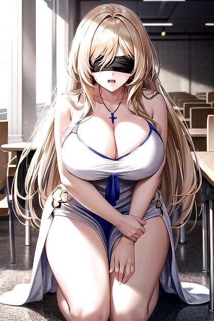 Blonde With Blue Eyes Gets Angry in Medium-Assed Hentai Picture