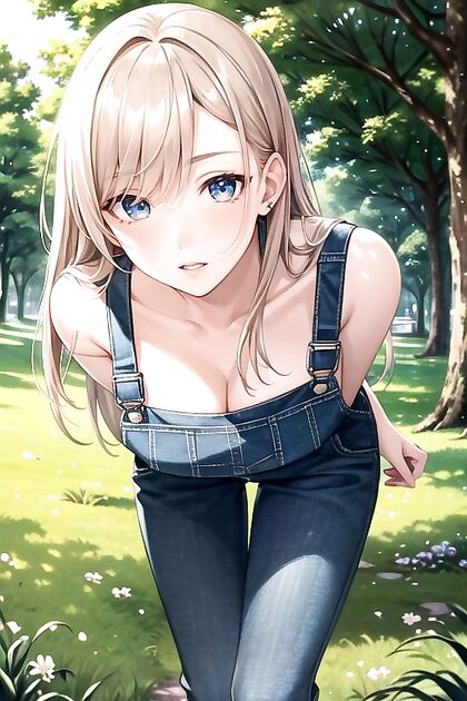 Sexy Woman Strikes aPOSE in the Park for Mind-Blowing Hentai Picture