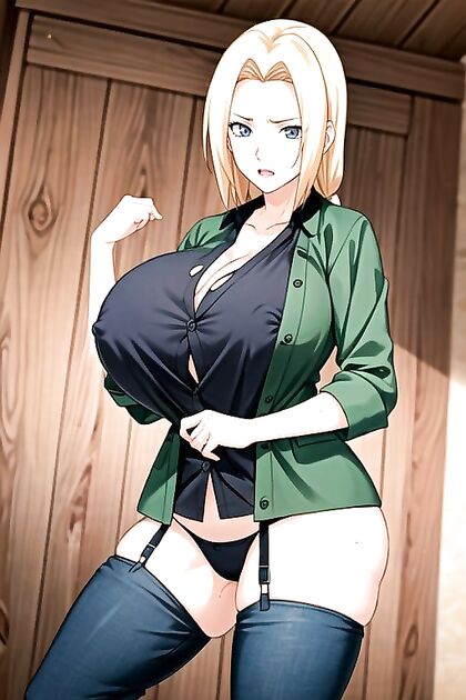 Tsunade from Naruto Tease in Steamy NSFW Hentai Picture