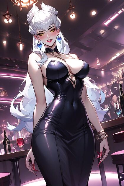 Da Evelynn from League of Legends Bent Over in Sexy Angled Poses for Horny Hentai Picture