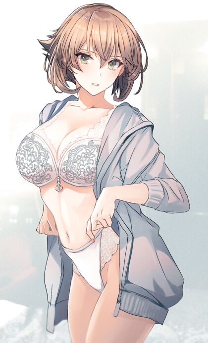Holy shit!, Mutsumi is rockin’ them panties! Hentaified XXX pic of her sultry curves will make your dick throb!