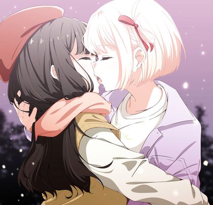Hentaified Chisato-chan Shares Steamy Kissing Pic With Tall Dark Stranger - XXX Rated Hottie Alert!