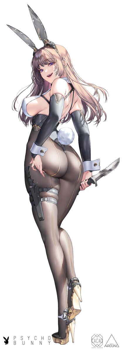 Hella Hot Harem-scaping Babe in Bunz!