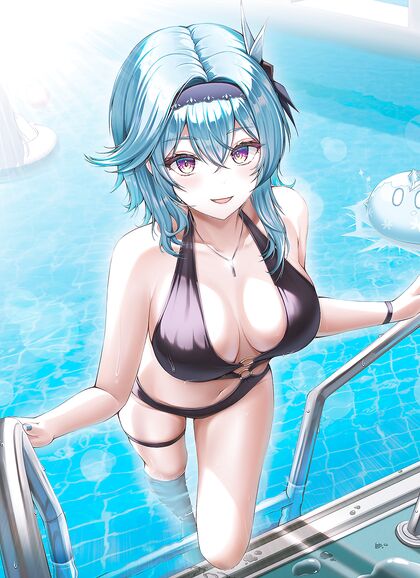 Holy shitlords! Eulahhh is climbing up da poolladdeerrr likkkkaa XXX hentaifreak!