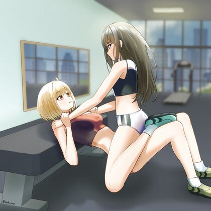 Pumpin’ iron for some hot hentaixXx action! Gettign swole AF to fulfill your wildest fantasies!