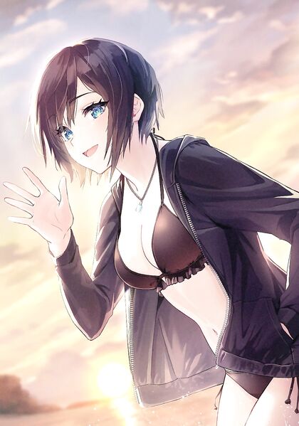 Holy shit!, X-rated! Hottie in skimpy hentaixxx outfit teases with her wet pussy!