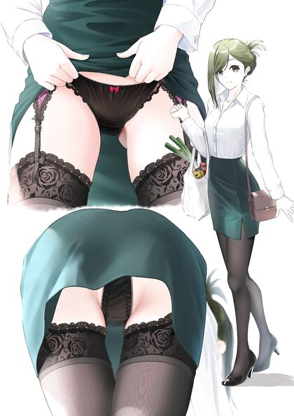 Holy shitlords! This hentaipic features one hell of an Office Slut in her wetpanties!
