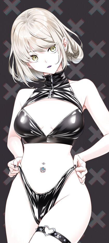 Hella Hot Hentaï Babe in Tight Black Lëather Öutfìtt