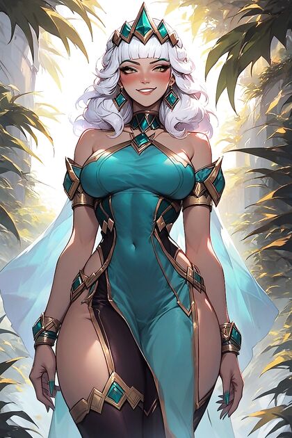 Qiyana from League of Legends Bent Over in Kitten Style for  Hentai Pleasure