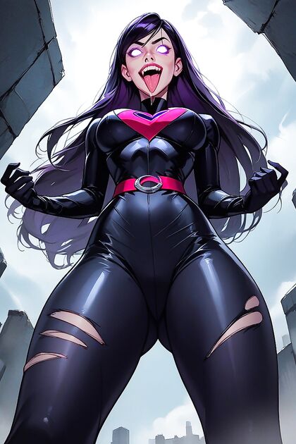 Sitting Above You with Extra Curvy Hips and Waist in Hentai AI Picture