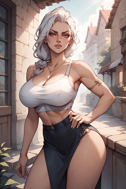 Curvy Babe Shows Off Her Busty Perfection in Seductive Hentai Image