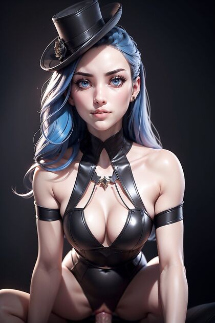 Caitlyn from League of Legends Gets Fit for Steamy Hentai Picture