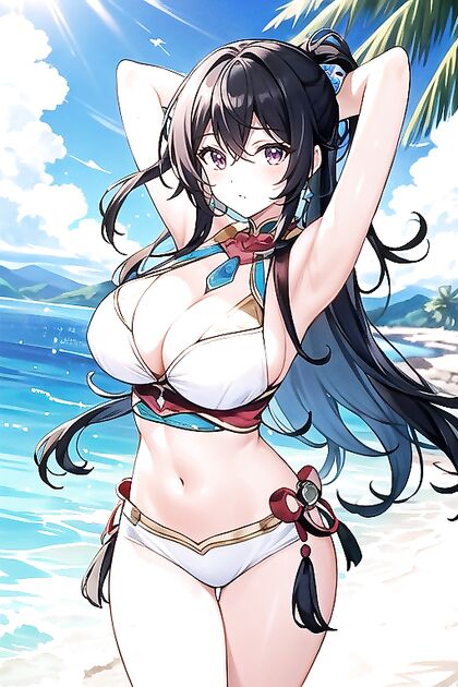 Arms Raised High for Specular Fun in This Steamy 20s Hentai Image