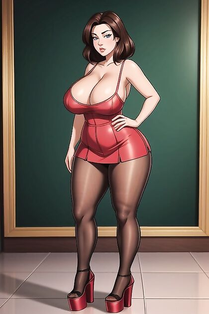 Thick Chunky Thighs and Full Body View in Seductive Hentai AI Porn