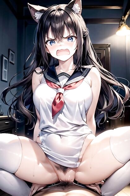 Sailor Uniform CowGirl 18+ Rides Hard in Shocking Hentai Picture